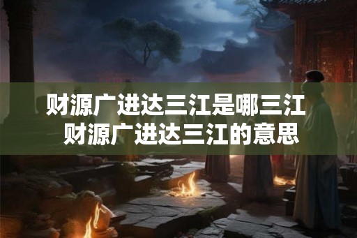 财源广进达三江是哪三江  财源广进达三江的意思