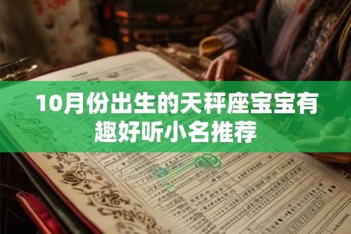 10月份出生的天秤座宝宝有趣好听小名推荐