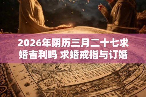2026年阴历三月二十七求婚吉利吗 求婚戒指与订婚戒指的区别