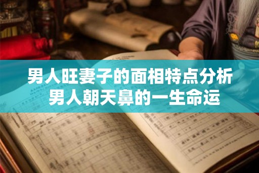男人旺妻子的面相特点分析  男人朝天鼻的一生命运