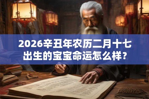 2026辛丑年农历二月十七出生的宝宝命运怎么样？