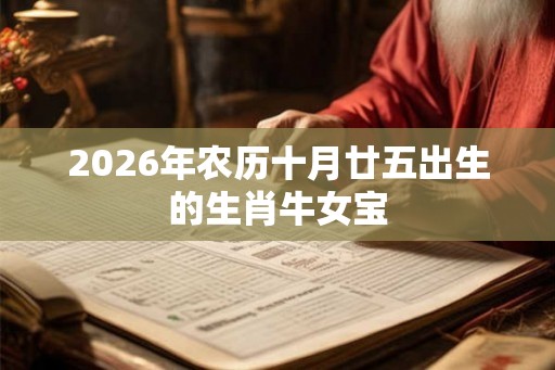 2026年农历十月廿五出生的生肖牛女宝