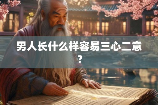 男人长什么样容易三心二意？