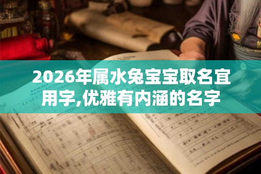 2026年属水兔宝宝取名宜用字,优雅有内涵的名字 2026年属水兔宝宝取名宜用字,优雅有内涵的名字