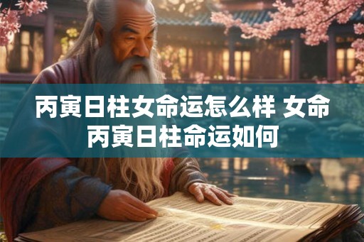 丙寅日柱女命运怎么样 女命丙寅日柱命运如何 丙寅日柱女命运怎么样 女命丙寅日柱命运如何