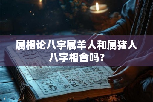 属相论八字属羊人和属猪人八字相合吗？