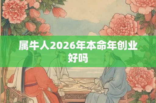 属牛人2026年本命年创业好吗