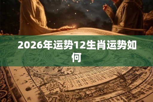 2026年运势12生肖运势如何