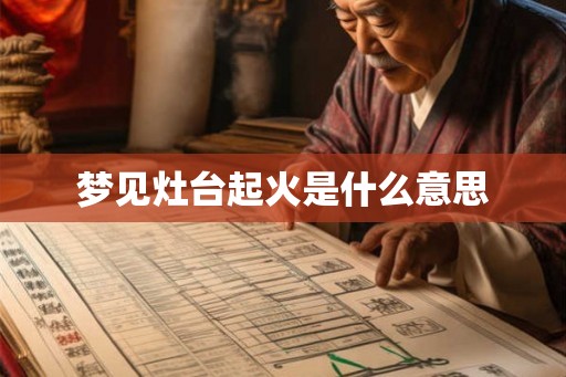 梦见灶台起火是什么意思 梦见灶台起火是什么意思