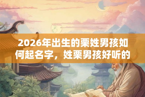 2026年出生的栗姓男孩如何起名字，姓栗男孩好听的名字