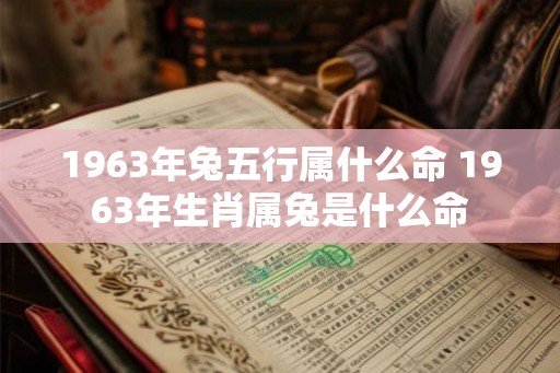 1963年兔五行属什么命 1963年生肖属兔是什么命 1963年兔五行属什么命 1963年生肖属兔是什么命
