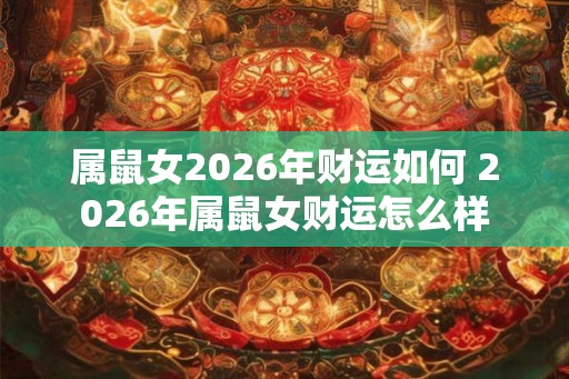属鼠女2026年财运如何 2026年属鼠女财运怎么样