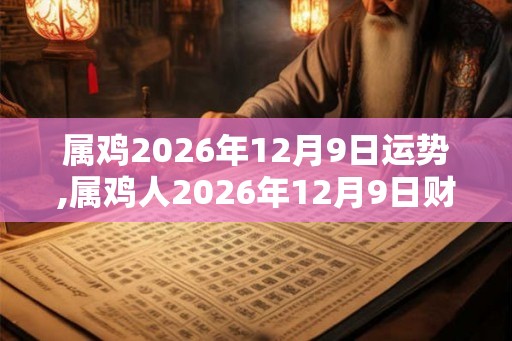 属鸡2026年12月9日运势,属鸡人2026年12月9日财运,生肖鸡2026年12月9日运势 属鸡2026年12月9日运势,属鸡人2026年12月9日财运,生肖鸡2026年12月9日运势