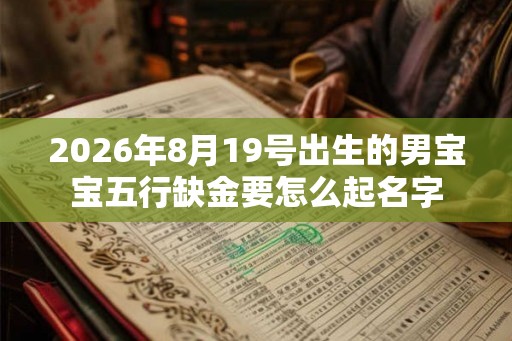 2026年8月19号出生的男宝宝五行缺金要怎么起名字 2026年8月19号出生的男宝宝五行缺金要怎么起名字
