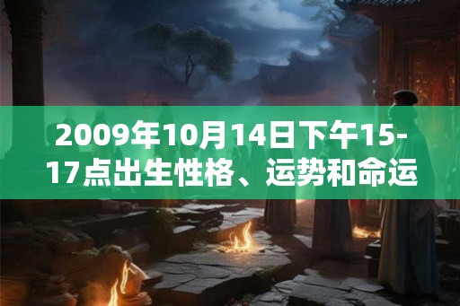 2009年10月14日下午15-17点出生性格、运势和命运