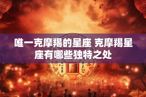 唯一克摩羯的星座 克摩羯星座有哪些独特之处