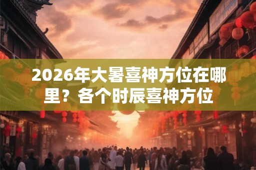 2026年大暑喜神方位在哪里？各个时辰喜神方位