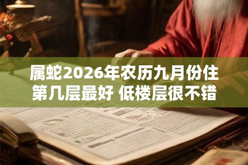 属蛇2026年农历九月份住第几层最好 低楼层很不错