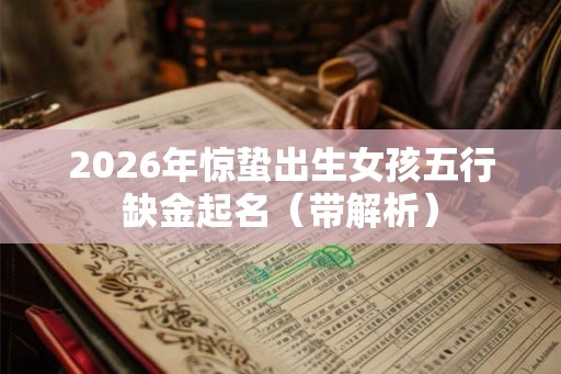 2026年惊蛰出生女孩五行缺金起名（带解析）