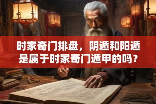 时家奇门排盘，阴遁和阳遁是属于时家奇门遁甲的吗？