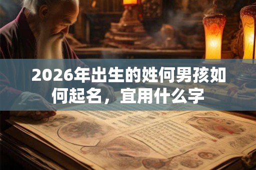 2026年出生的姓何男孩如何起名，宜用什么字