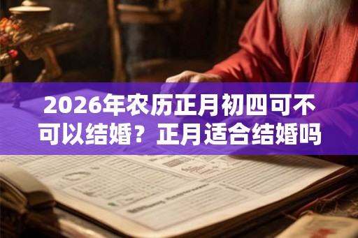 2026年农历正月初四可不可以结婚？正月适合结婚吗？