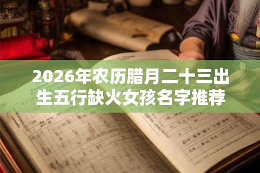 2026年农历腊月二十三出生五行缺火女孩名字推荐