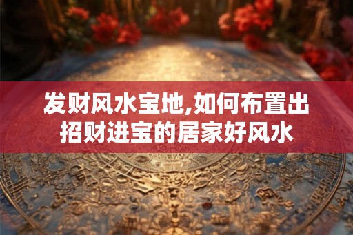 发财风水宝地,如何布置出招财进宝的居家好风水