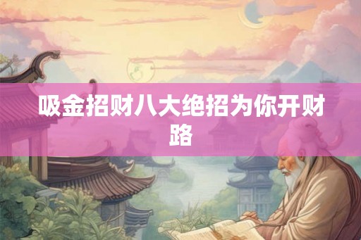 吸金招财八大绝招为你开财路