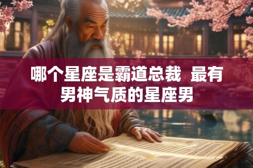 哪个星座是霸道总裁  最有男神气质的星座男