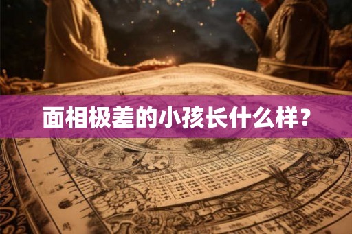 面相极差的小孩长什么样？