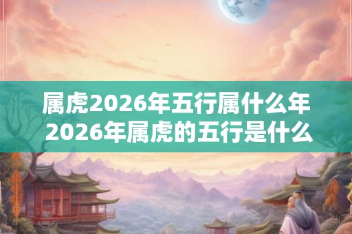 属虎2026年五行属什么年 2026年属虎的五行是什么