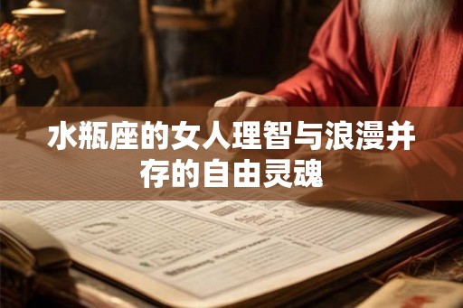 水瓶座的女人理智与浪漫并存的自由灵魂 水瓶座的女人理智与浪漫并存的自由灵魂