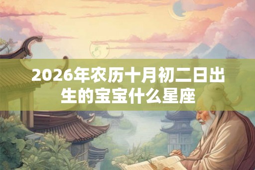 2026年农历十月初二日出生的宝宝什么星座