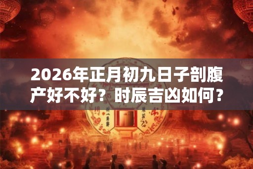 2026年正月初九日子剖腹产好不好？时辰吉凶如何？