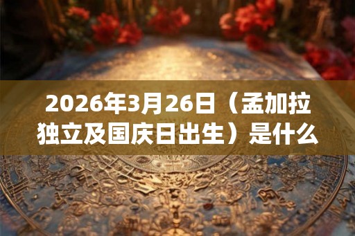2026年3月26日（孟加拉独立及国庆日出生）是什么命_命运如何