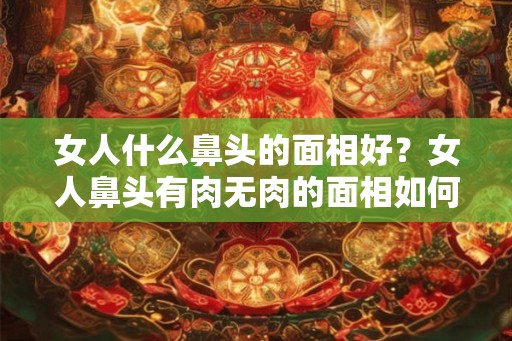 女人什么鼻头的面相好？女人鼻头有肉无肉的面相如何？