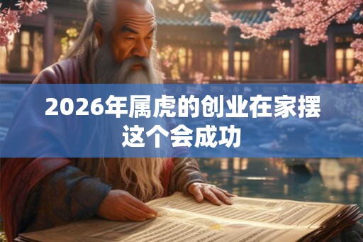 2026年属虎的创业在家摆这个会成功