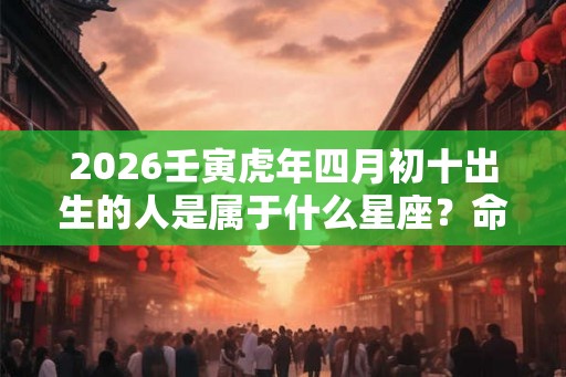 2026壬寅虎年四月初十出生的人是属于什么星座？命运如何？