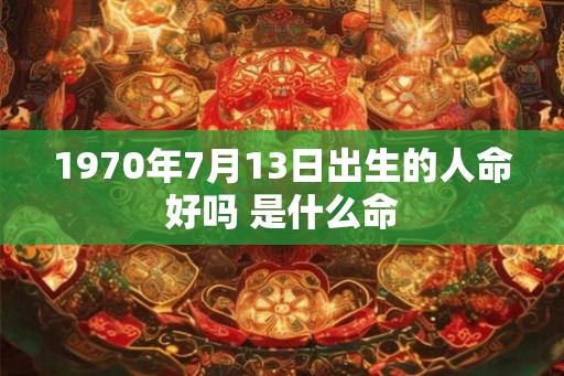 1970年7月13日出生的人命好吗 是什么命