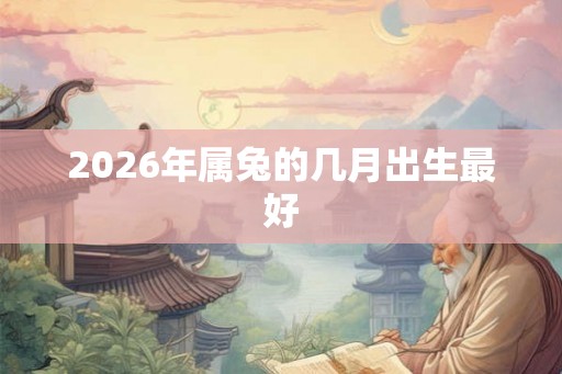 2026年属兔的几月出生最好 2026年属兔的几月出生最好