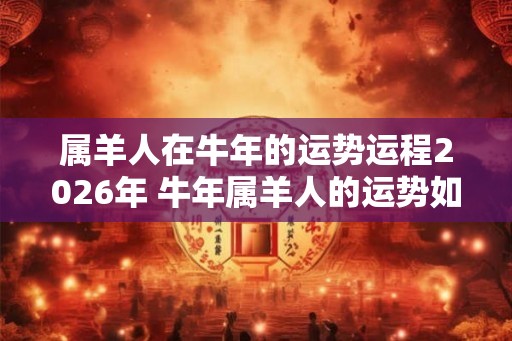 属羊人在牛年的运势运程2026年 牛年属羊人的运势如何