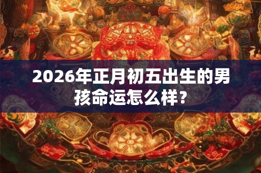 2026年正月初五出生的男孩命运怎么样？