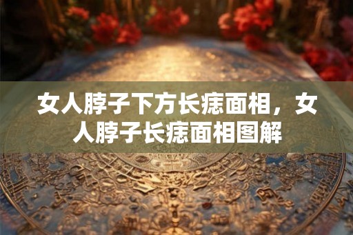 女人脖子下方长痣面相，女人脖子长痣面相图解