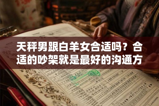 天秤男跟白羊女合适吗?合适的吵架就是最好的沟通方式 天秤男跟白羊女合适吗?合适的吵架就是最好的沟通方式