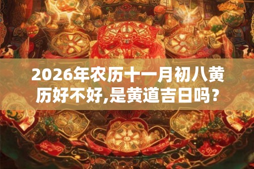 2026年农历十一月初八黄历好不好,是黄道吉日吗？