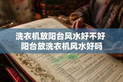 洗衣机放阳台风水好不好 阳台放洗衣机风水好吗