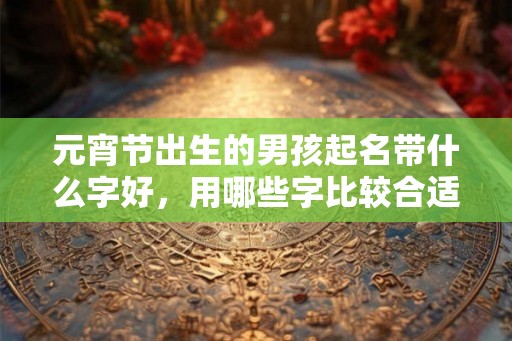 元宵节出生的男孩起名带什么字好,用哪些字比较合适 元宵节出生的男孩起名带什么字好,用哪些字比较合适