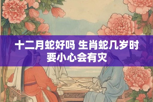 十二月蛇好吗 生肖蛇几岁时要小心会有灾