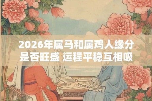 2026年属马和属鸡人缘分是否旺盛 运程平稳互相吸引